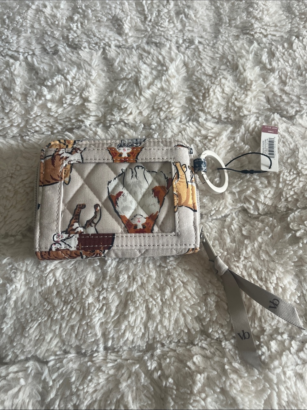 vera bradley cat print wallet